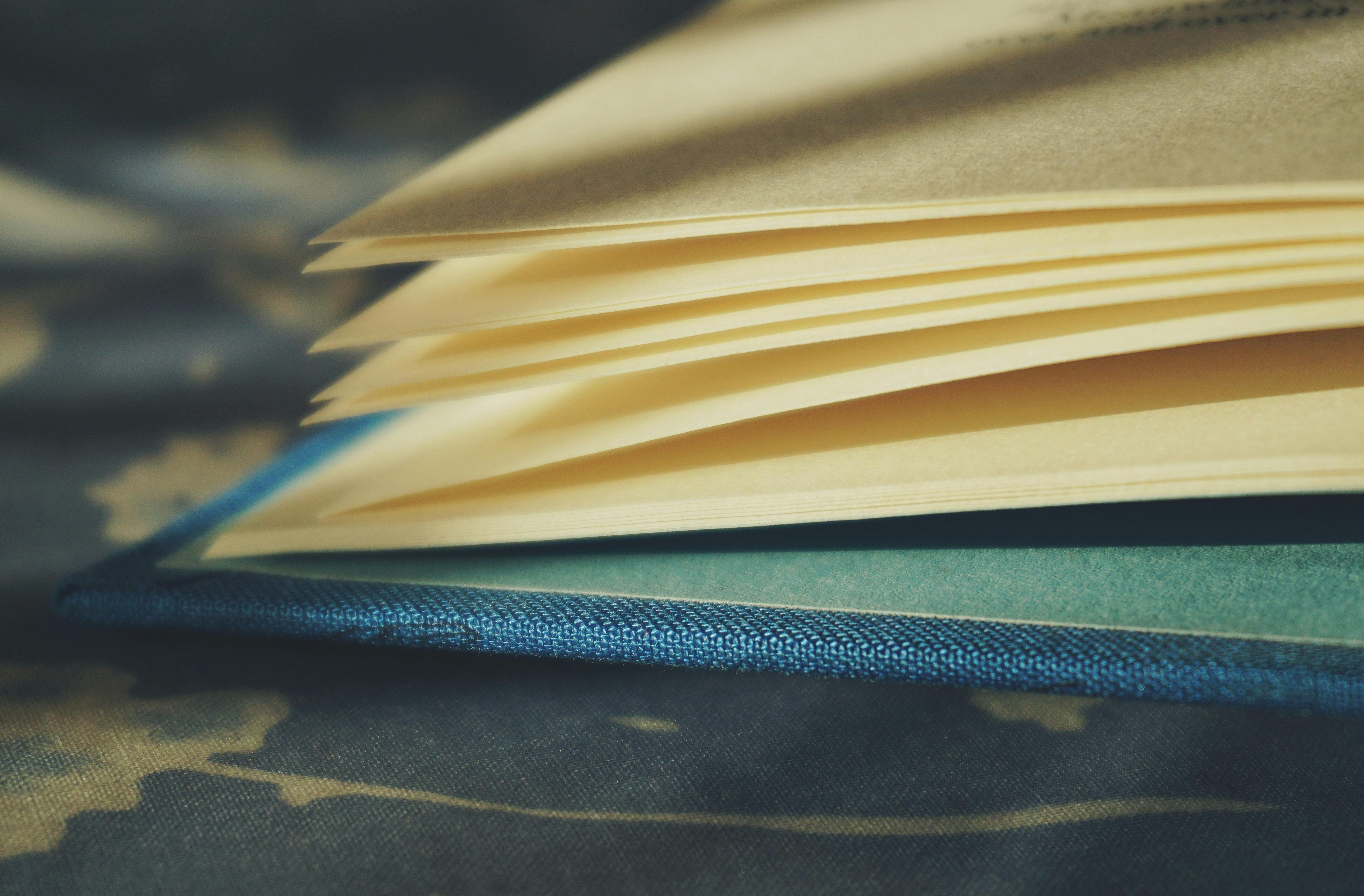 Détail de pages d’un livre