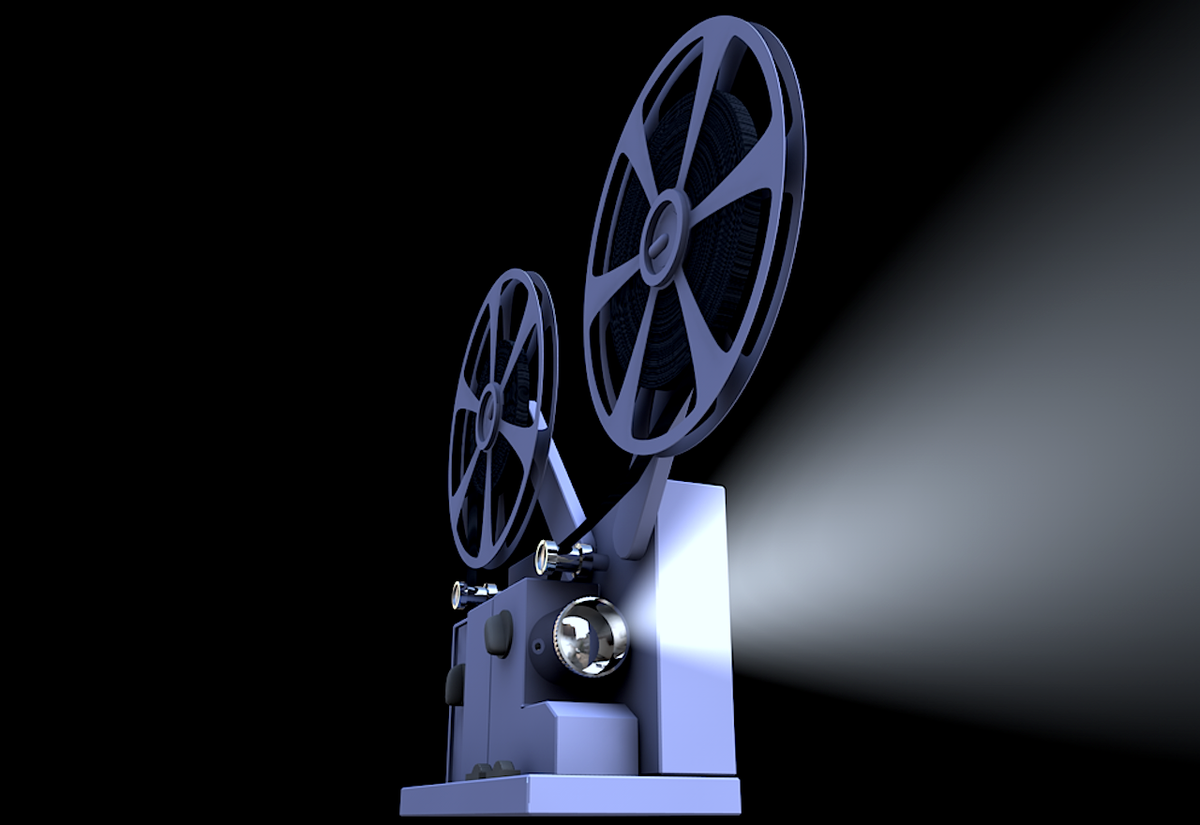 Projecteur de cinéma ancien
