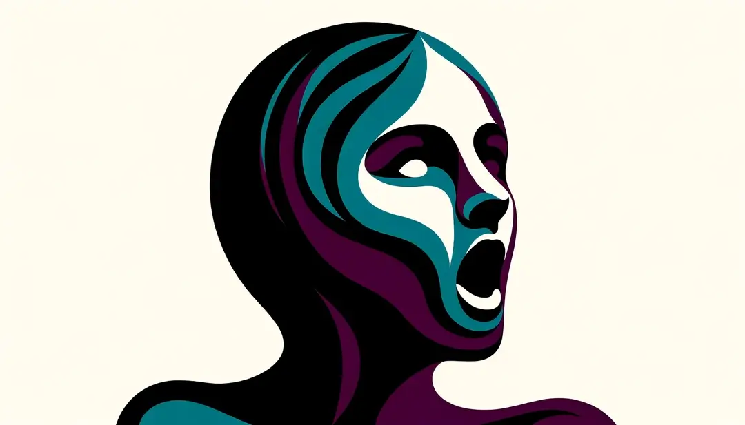 Ilustración minimalista de una figura humana expresando sorpresa o irritación, simbolizando la expresión francesa prendre la mouche