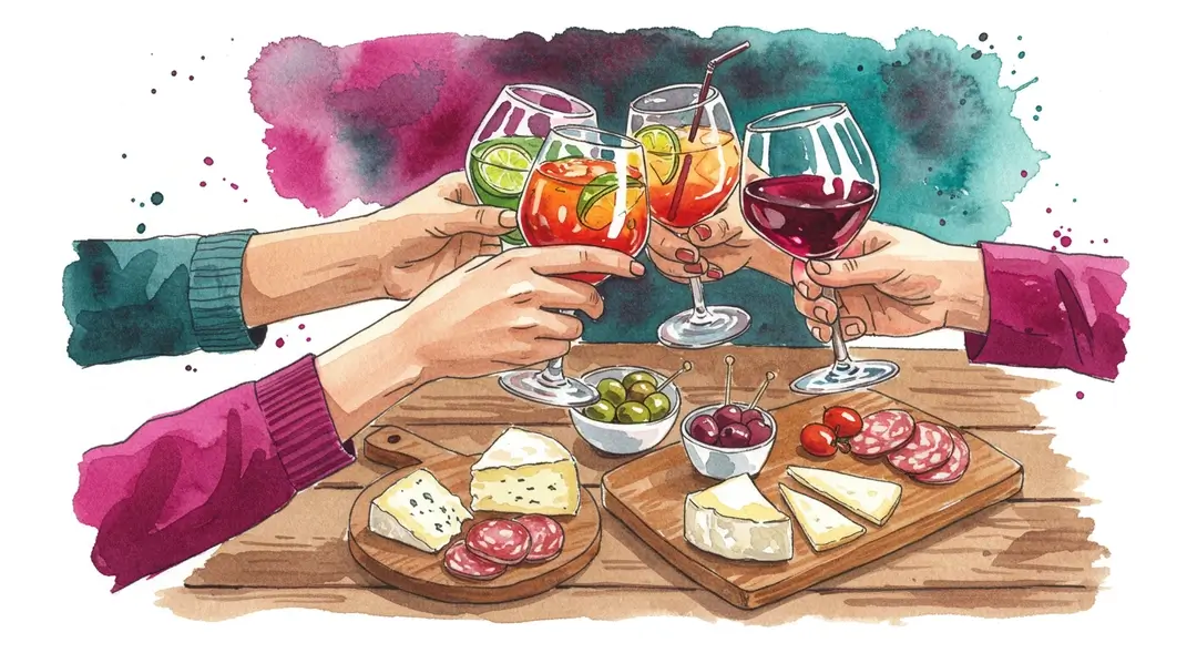 El ritual del apéro: charla, amistad y un brindis que inicia la noche