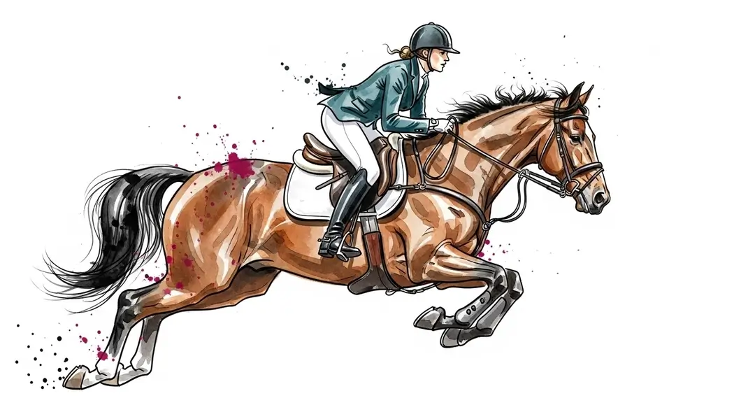 Cavalière et son cheval illustrant la tradition équestre normande lors des fêtes équestres du Pays d'Auge