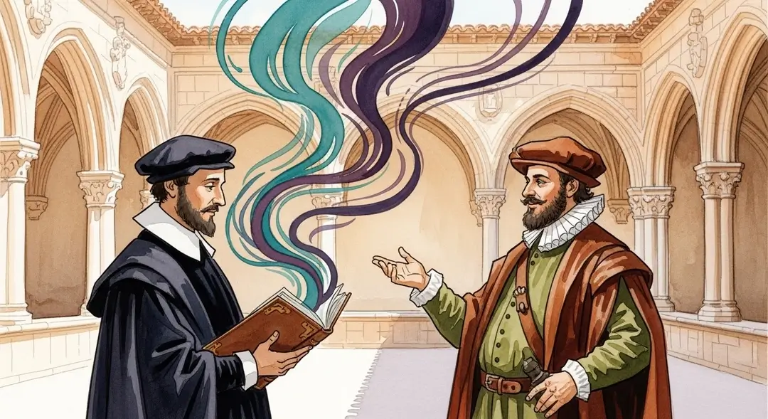 Illustration de l'Humanisme français dans les universités espagnoles