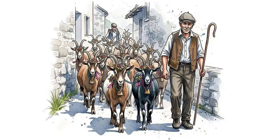 Fête de la transhumance caprine dans les Hautes-Alpes