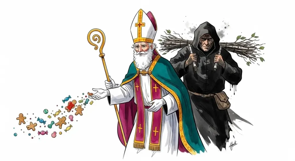 Illustration de la fête de la Saint-Nicolas en Lorraine