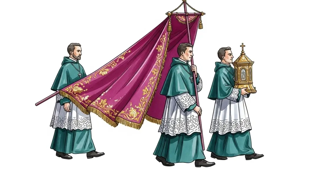 Illustration des processions baroques en Provence
