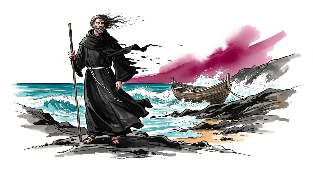Illustration de l'histoire de Saint-Gildas le Sage