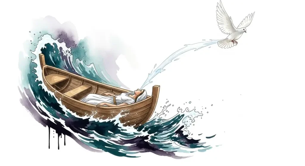 Illustration de la barque de Sainte-Dévote