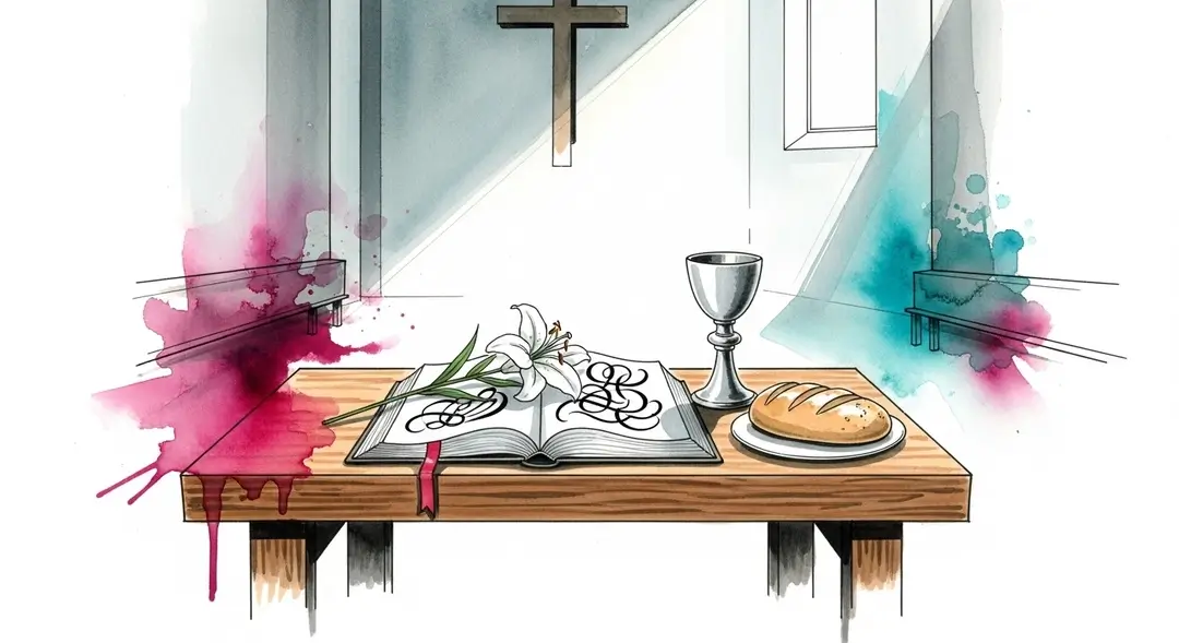 Illustration symbolique de la confirmation protestante en France